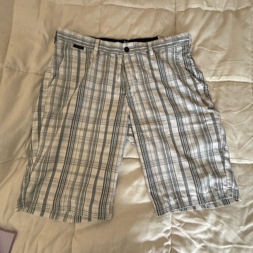Fox Hydro Series Gray Plaid Shorts